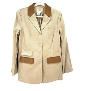 90s Together Western Corduroy Blazer Women's 12 Cowgirl Yellowstone Landman NEW